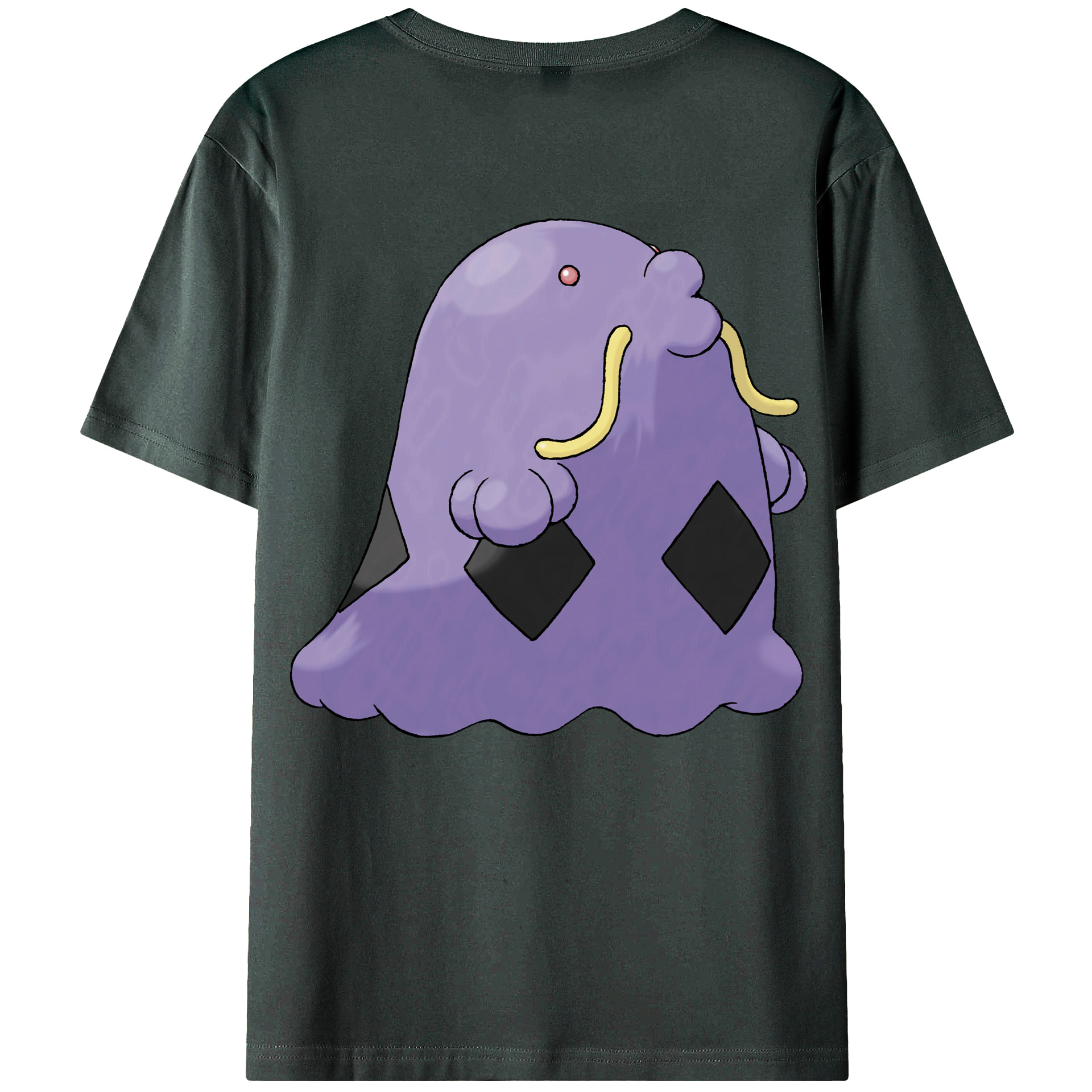 （画像用） ポケットモンスター Pokémon 綿100％ メンズ半袖Tシャツ（バックプリント） 通気性